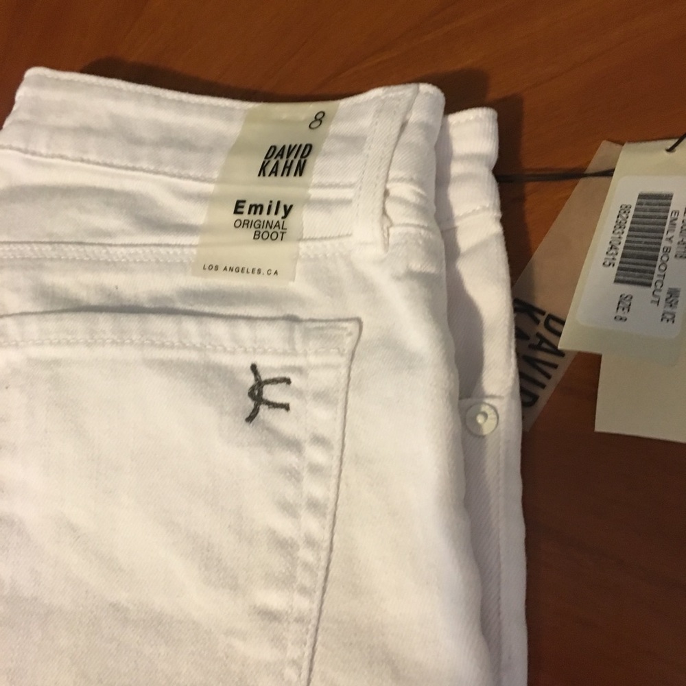 David Kahn Emily White Jeans 8 NWT